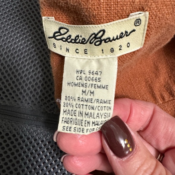 Eddie Bauer medium ramie cotton shirt - Picture 7 of 7